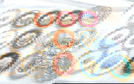 Lot of 16 assorted plates, 8 1/2" to