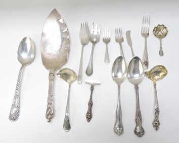 Sterling silver lot of utensils,