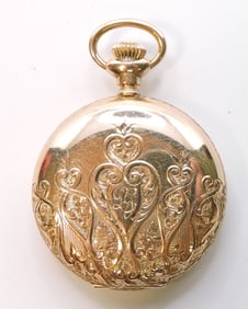 Waltham 14kt yg ladies hunters case