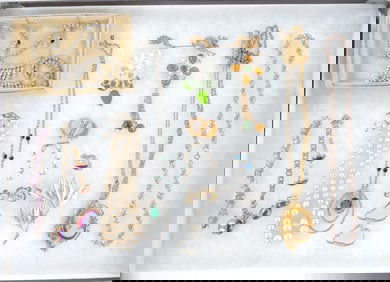 Tray of jewelry