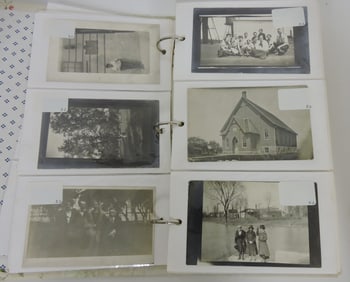 Postcard album of 270 +/- cards, some