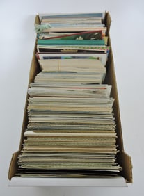Box of assorted postcards