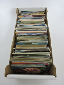 Box of assorted postcards
