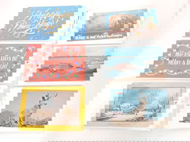 Lot of 300 +/- postcards, comical,