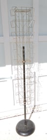Wire floor and table top postcard display