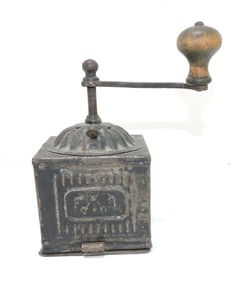 F & B metal coffee grinder, 6 1/2"h