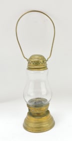 Brass skater's lantern, 7"