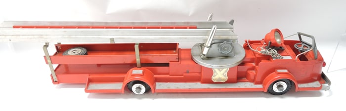 Ideal Toys plastic/metal fire truck,