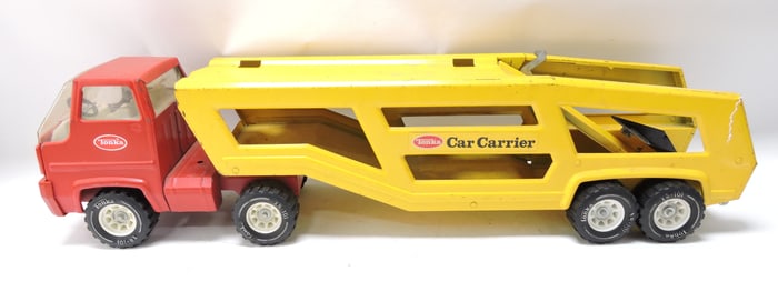 Tonka car carrier truck and trailer,