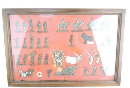 Lot of lead/metal soldiers, 35 pcs