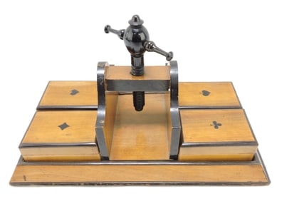 Wooden nut cracker playing card