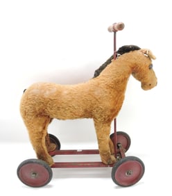 Child's ride - on horse toy, 18"l,