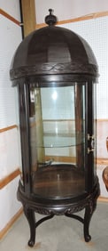 Monumental circular display case/curio,