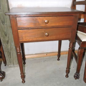 Two drawer bedside table, 29"