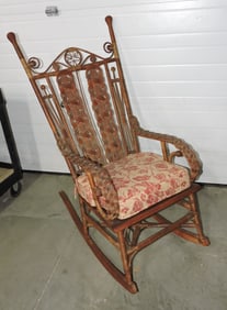 Victorian wicker rocker