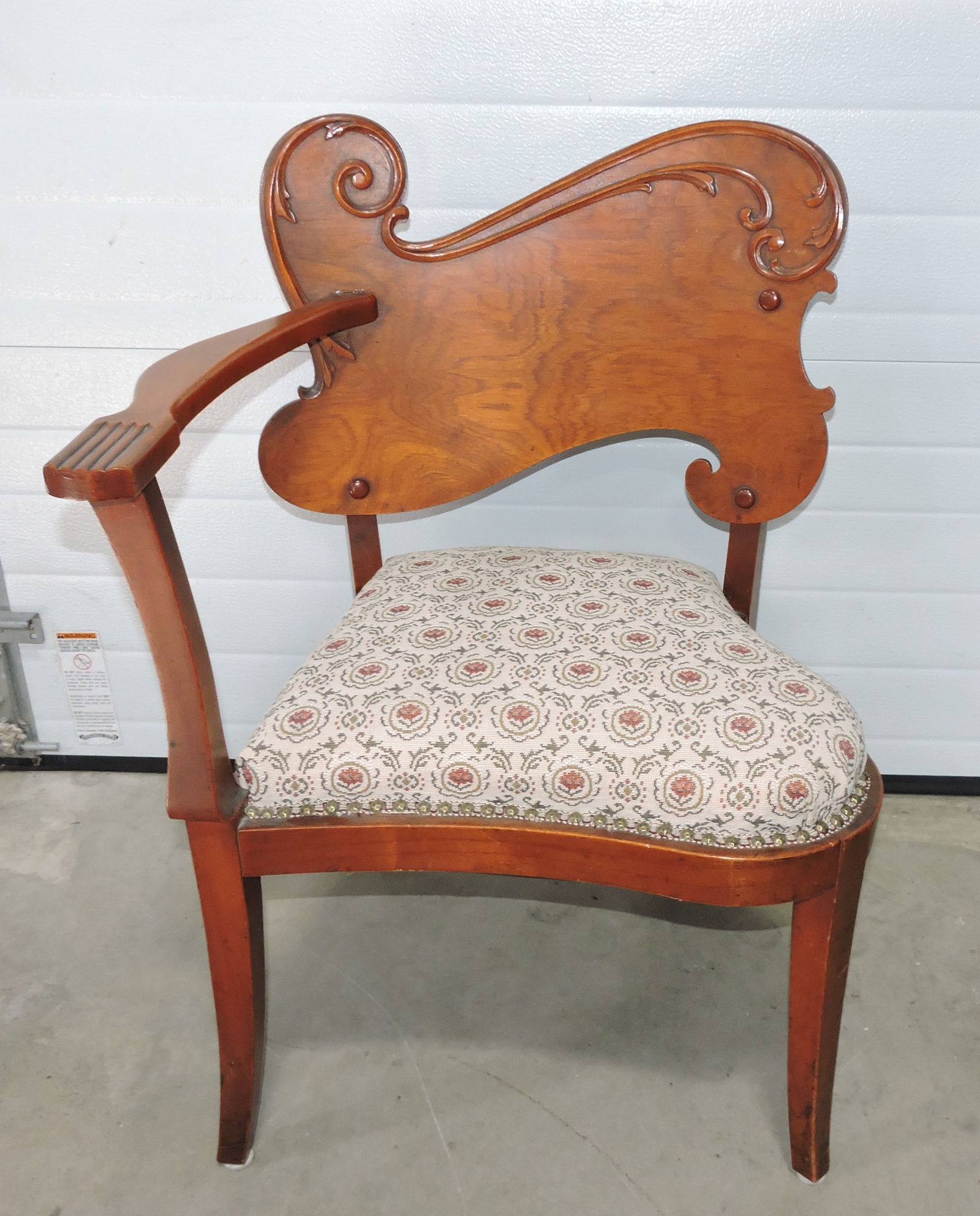Antique photographer's chair: .