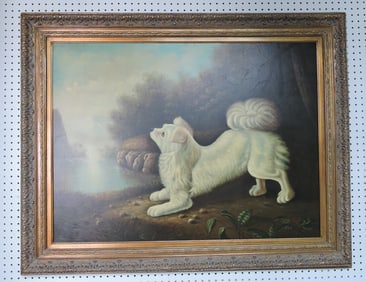 Picture on canvas of dog, 38"x48"