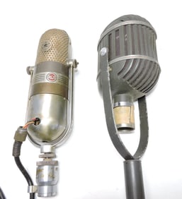 Lot of 2 vintage microphones, 1 - RCA,