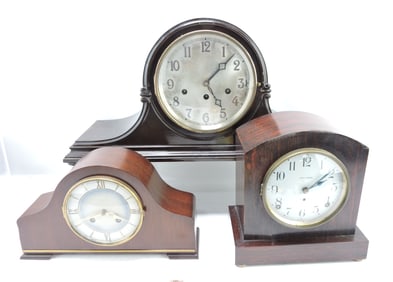 Lot of 3 mantle clocks