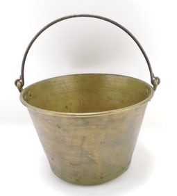 H.W. Hayden brass bucket, 8"