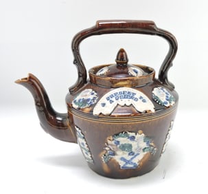 Bargeware tea kettle with trivet,