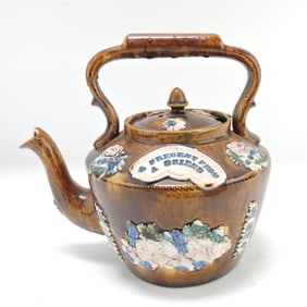 Bargeware tea kettle with trivet,
