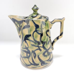 Yellowware blue/green mottled