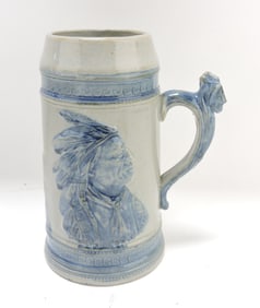 Sleepy Eye stoneware mug, 7 3/4"