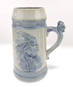 Sleepy Eye stoneware mug, 7 3/4"