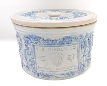 Blue & white salt glaze stoneware