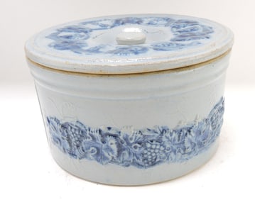 Blue & white salt glaze stoneware
