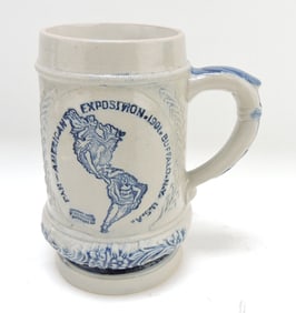 Blue & white salt glaze stoneware