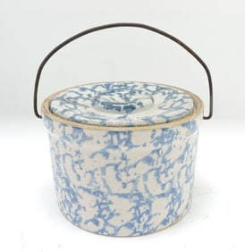Blue & white salt glaze stoneware