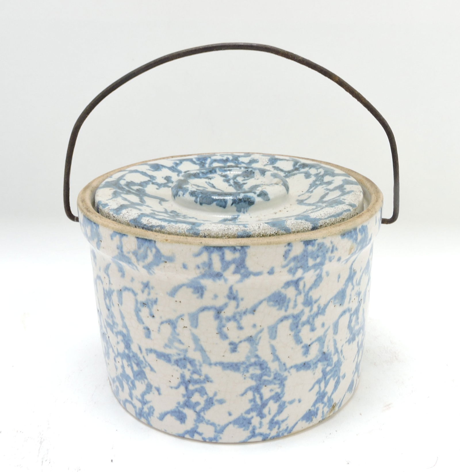 Blue & white salt glaze stoneware (1 of 1)