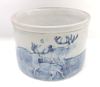Blue & white salt glaze stoneware