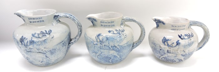 Blue & white salt glaze stoneware