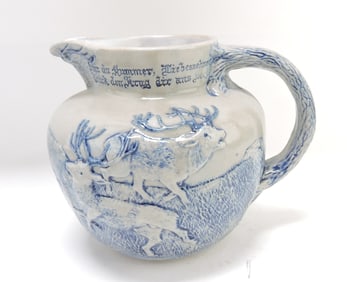 Blue & white salt glaze stoneware