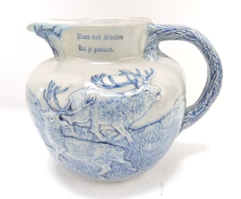 Blue & white salt glaze stoneware