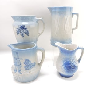 Blue & white salt glaze stoneware