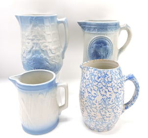 Blue & white salt glaze stoneware