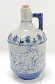 Blue & white salt glaze stoneware