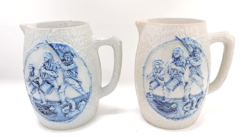Blue & white salt glaze stoneware