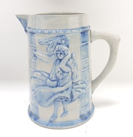 Blue & white salt glaze stoneware