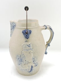 Blue & white salt glaze stoneware