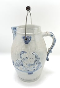 Blue & white salt glaze stoneware