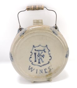 Blue & white salt glaze stoneware