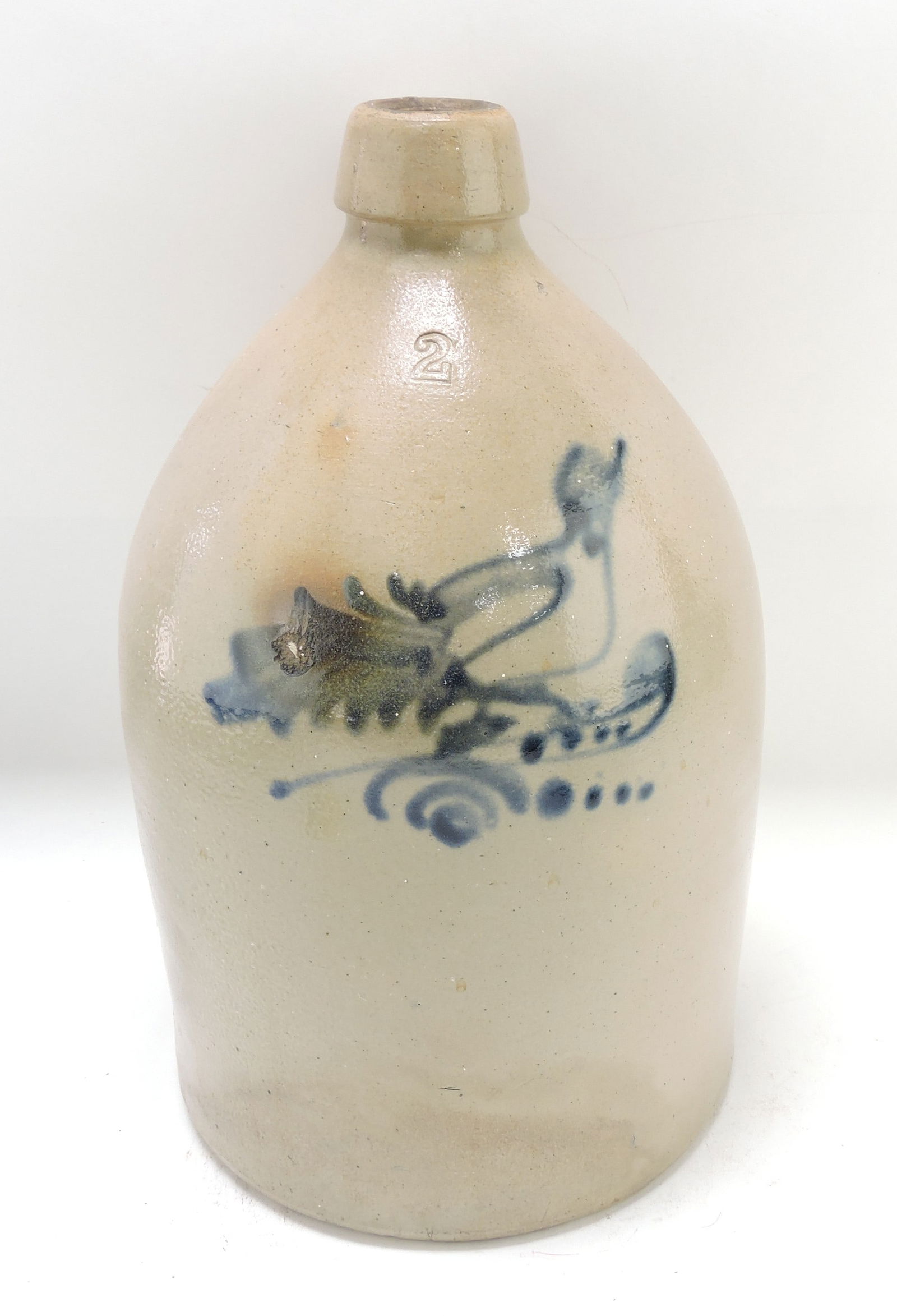 Stoneware crock jug, 2 gallon, with (1 of 4)