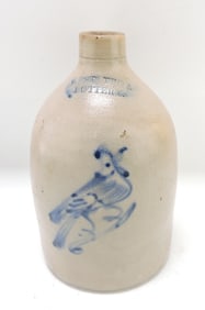 West Troy Pottery stoneware crock