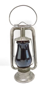 Nickel over brass emergency lantern