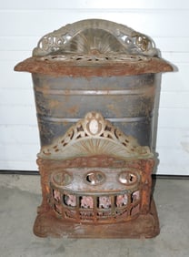Eriez cast iron parlor stove,